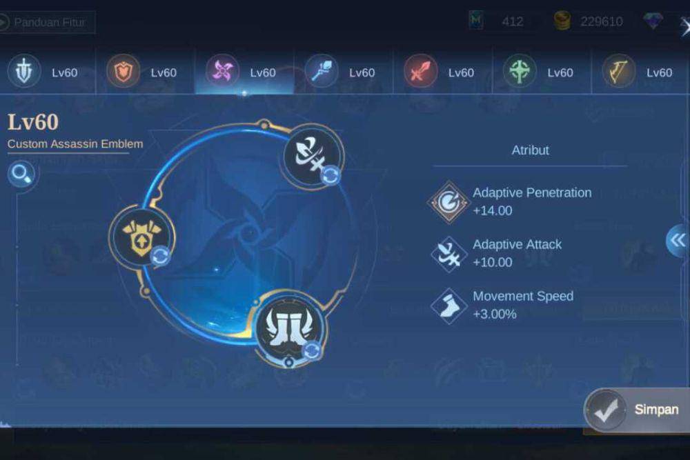 Ilustrasi emblem talent dari Beatrix ala Kelra (dok. Moonton/Mobile Legends: Bang Bang)