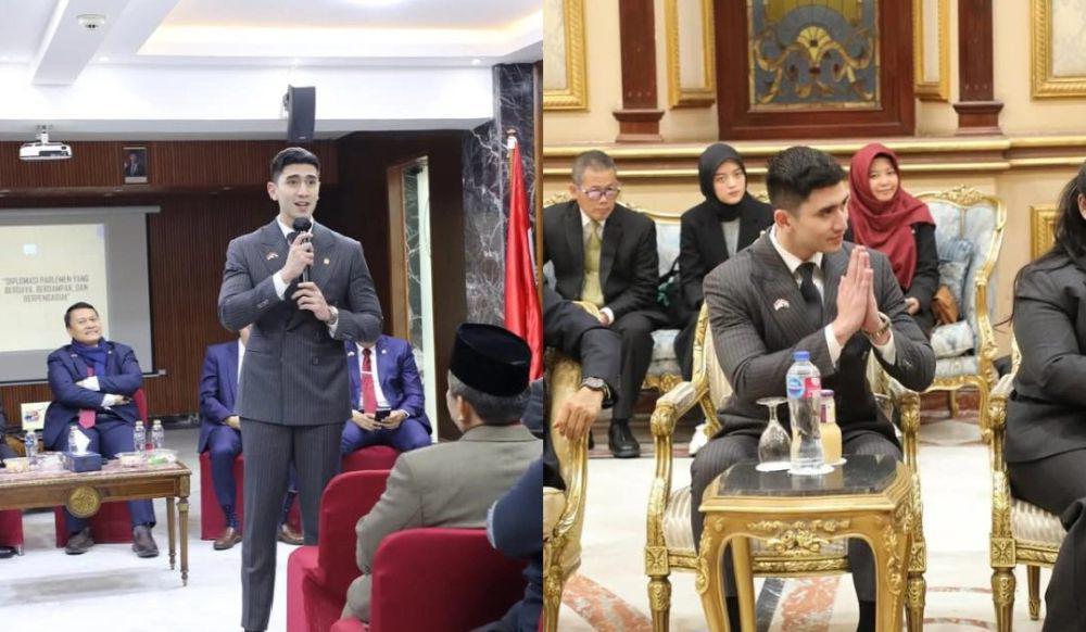 7 Potret Verrell Bramasta jadi Perwakilan Diplomasi Bilateral di Mesir