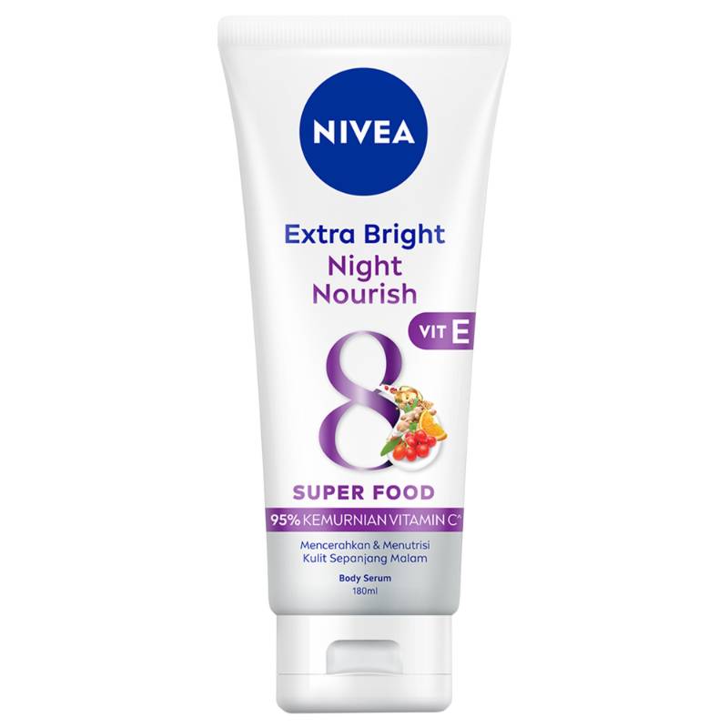 NIVEA Extra Bright Night Nourish Vit E Body Serum (sociolla.com)