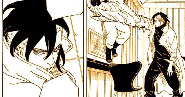 Kawaki melabrak Amado ( Dok. Shueisha / Boruto - Two Blue Vortex )