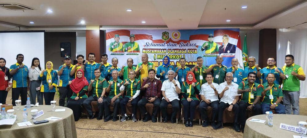Aswindy Fachrizal resmi memimpin KONI Medan (dok.istimewa)