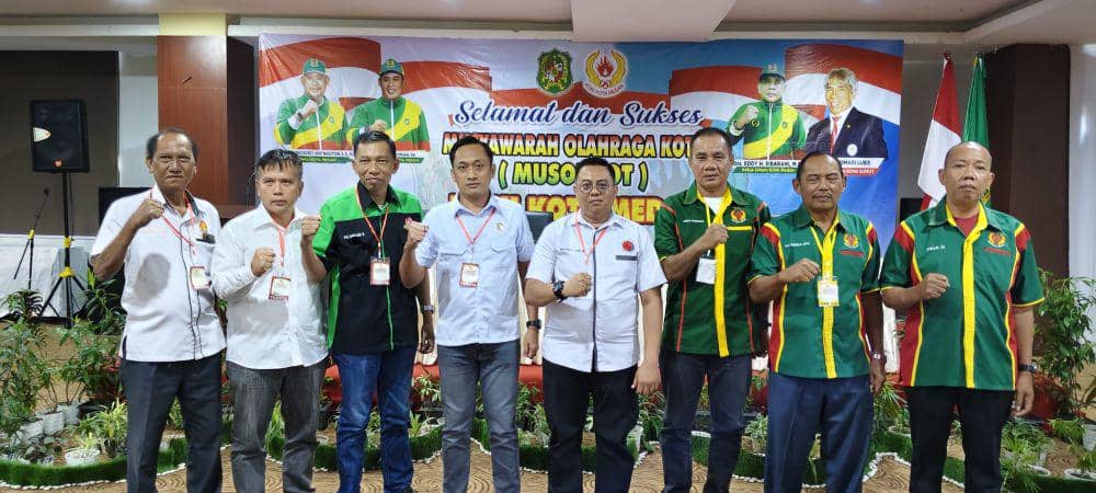Aswindy Fachrizal resmi memimpin KONI Medan (dok.istimewa)