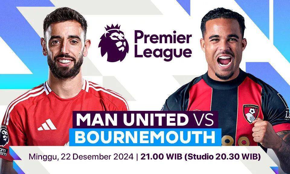 Live streaming Manchester United vs Bournemouth di Vidio (vidio.com)