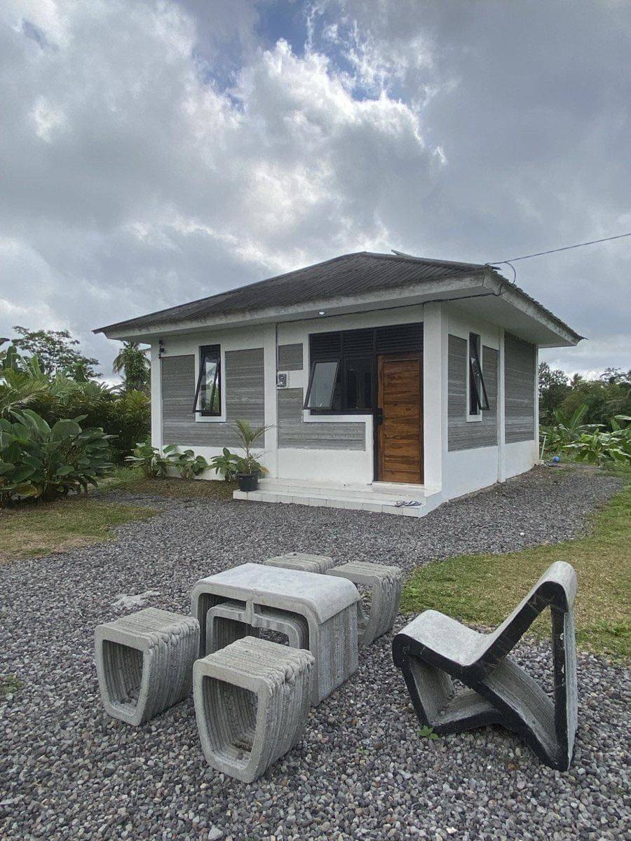 Bangunan rumah dengan Mortar 3D Printing Konstruksi yang dikembangkan oleh Autoconz 3DCP Indonesia. (Dok. Istimewa)