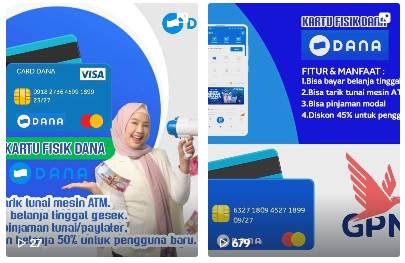 Hoaks kartu fisik DANA (Dok. TikTok)