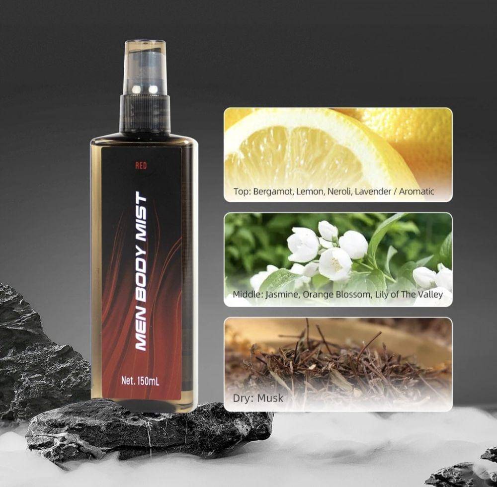 Miniso Men Body Mist Merah (shopee.co.id/Mom's Home Living)