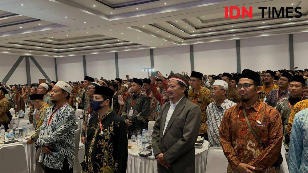 Deklarasi anggota Jamaah Islamiyah (JI) kembali ke NKRI di Hall Terminal Tirtonadi, Solo. (IDN Times/Larasati Rey)