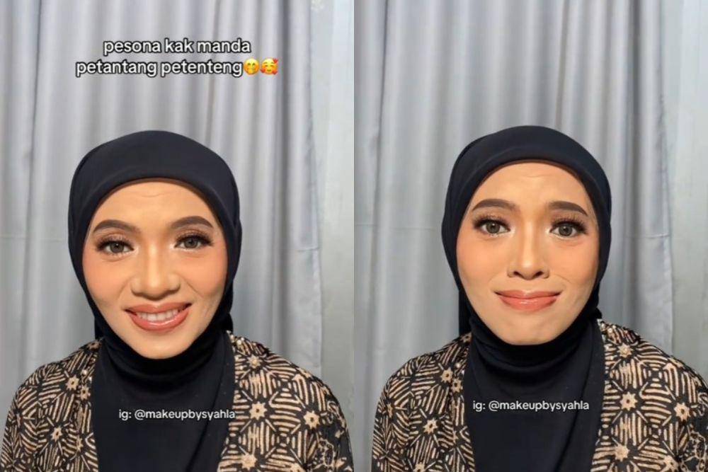 TikToker Manda petantang petenteng (Instagram.com/makeupbysyahla)
