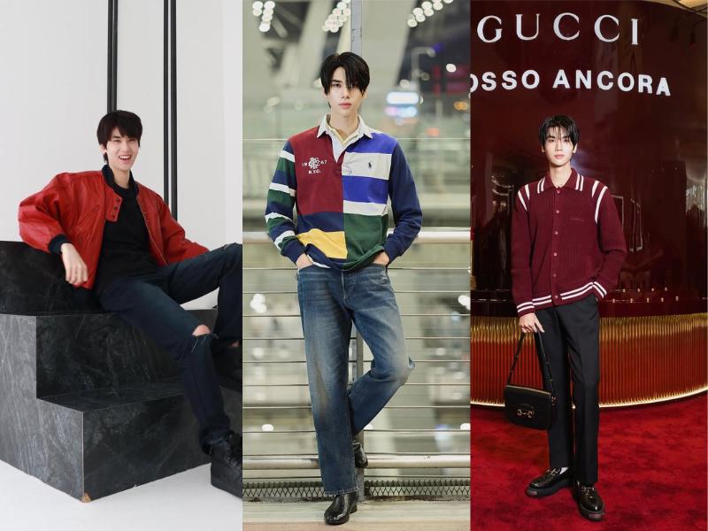 9 Inspirasi Outfit Nuansa Merah ala Dunk Natachai, Eye Catching!