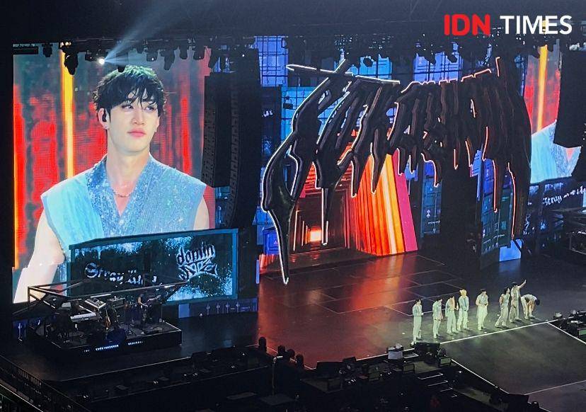 konser Stray Kids "dominATE" di Indonesia Arena, Jakarta, Sabtu (21/12/2024) (dok. IDN Times/Rani Asnurida)