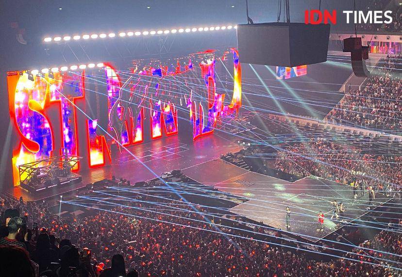 konser Stray Kids "dominATE" di Indonesia Arena, Jakarta, Sabtu (21/12/2024) (dok. IDN Times/Rani Asnurida)