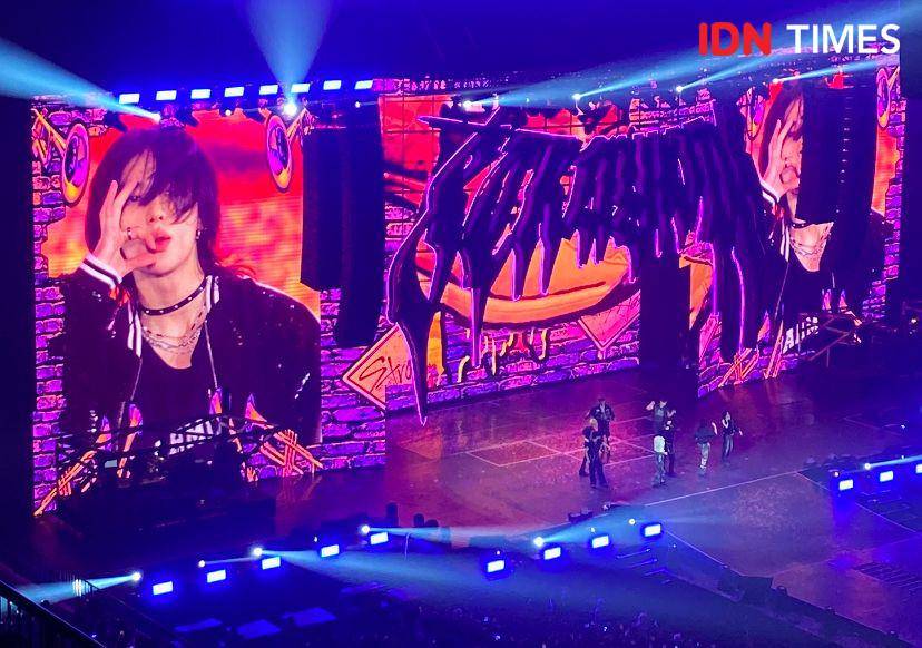 konser Stray Kids "dominATE" di Indonesia Arena, Jakarta, Sabtu (21/12/2024) (dok. IDN Times/Rani Asnurida)