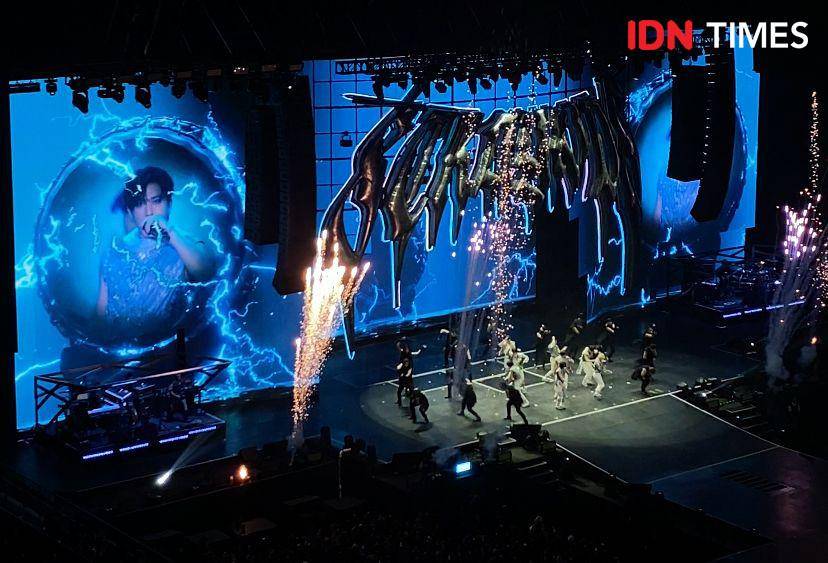 konser Stray Kids "dominATE" di Indonesia Arena, Jakarta, Sabtu (21/12/2024) (dok. IDN Times/Rani Asnurida)