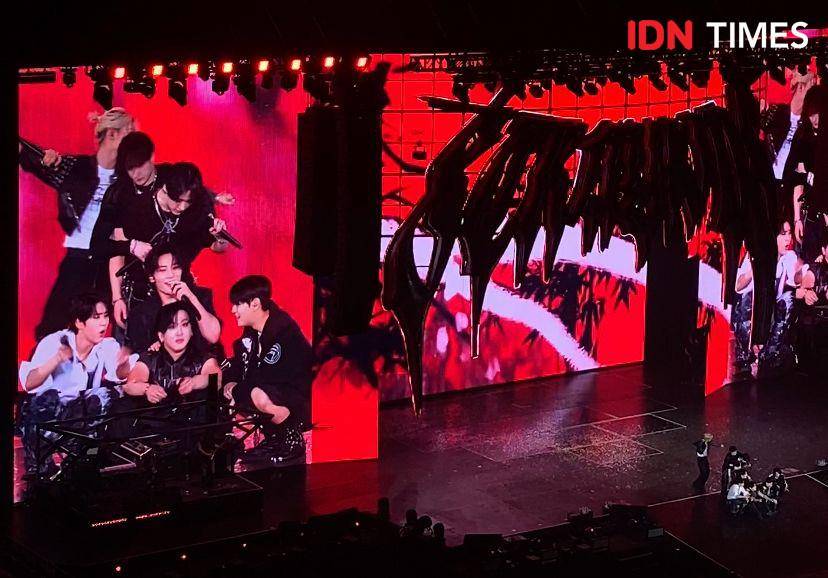 konser Stray Kids "dominATE" di Indonesia Arena, Jakarta, Sabtu (21/12/2024) (dok. IDN Times/Rani Asnurida)