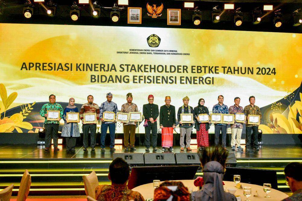 Acara Apresiasi Kinerja Stakeholder EBTKE Tahun 2024 yang diselenggarakan oleh Direktorat Jenderal Energi Baru Terbarukan dan Konservasi Energi (EBTKE) Kementerian ESDM belum lama ini. (IDN Times/Fariz Fardianto)