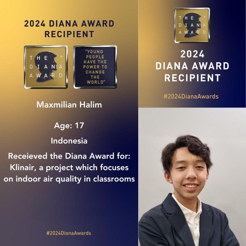 Pelajar Indonesia Dapat Penghargaan The Diana Award 2024
