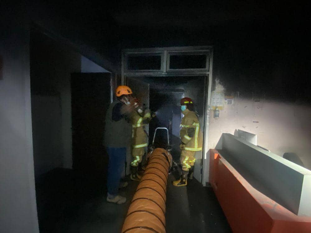 Menurut keterangan saksi mata, kebakaran terjadi pada pukul 05.00 Wita. (Dok. BPBD Balikpapan)
