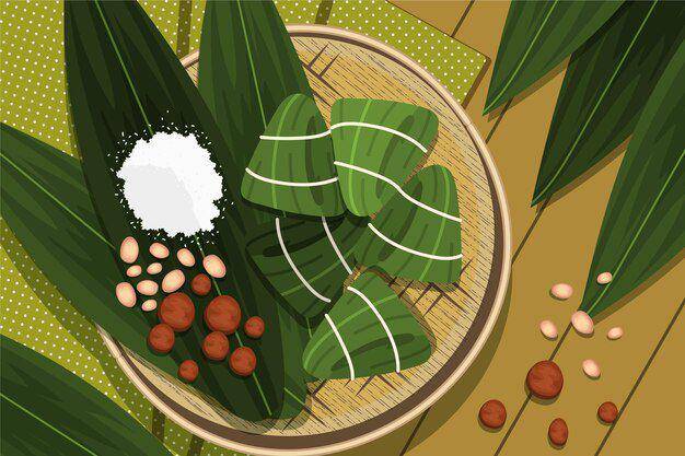 Ilustrasi makanan tradisional. Freepik.