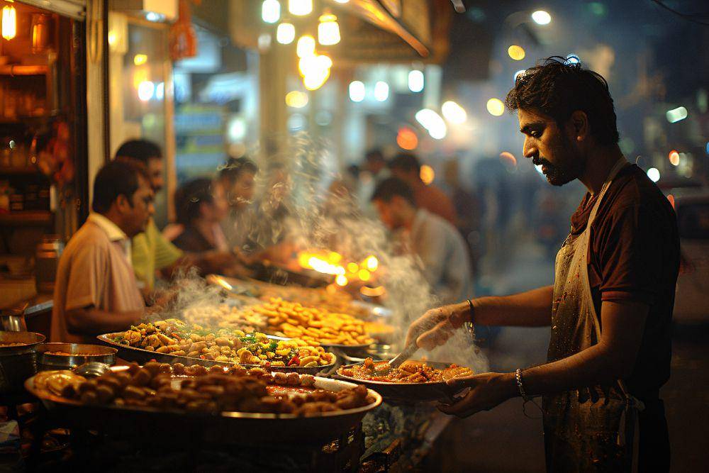 Ilustrasi Arabian street food. Freepik.