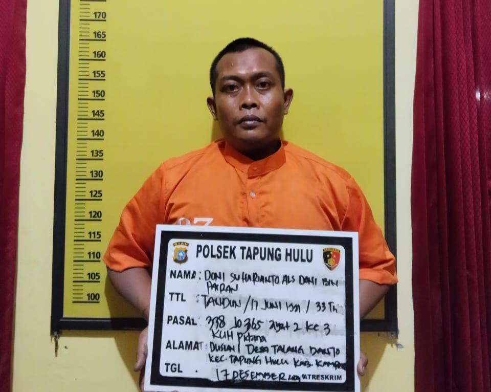 Bunuh Guru di Riau, Pelaku Ditangkap di Gerbang Tol Tebingtinggi