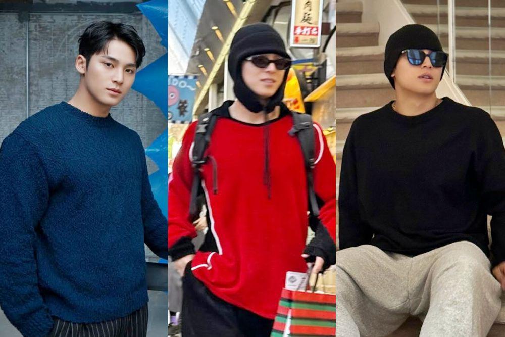 7 Inspirasi Outfit Rajut ala Mingyu SEVENTEEN, Cozy buat Malam Natal!