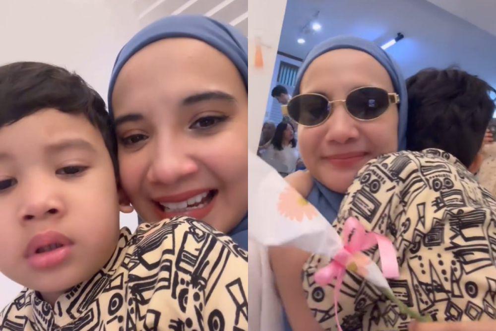 7 Momen Zaskia Sungkar Dapat Kejutan Hari Ibu dari Ukkasya, Bikin Haru