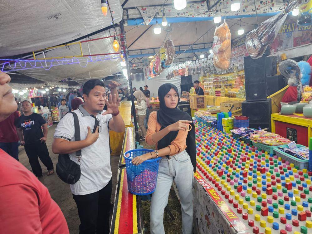 Polres Simalungun Razia Pasar Malam, Pastikan Tak Ada Perjudian
