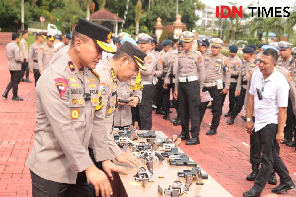 Wakapolda Kaltim Cek Penggunaan Senpi Dipegang Personel