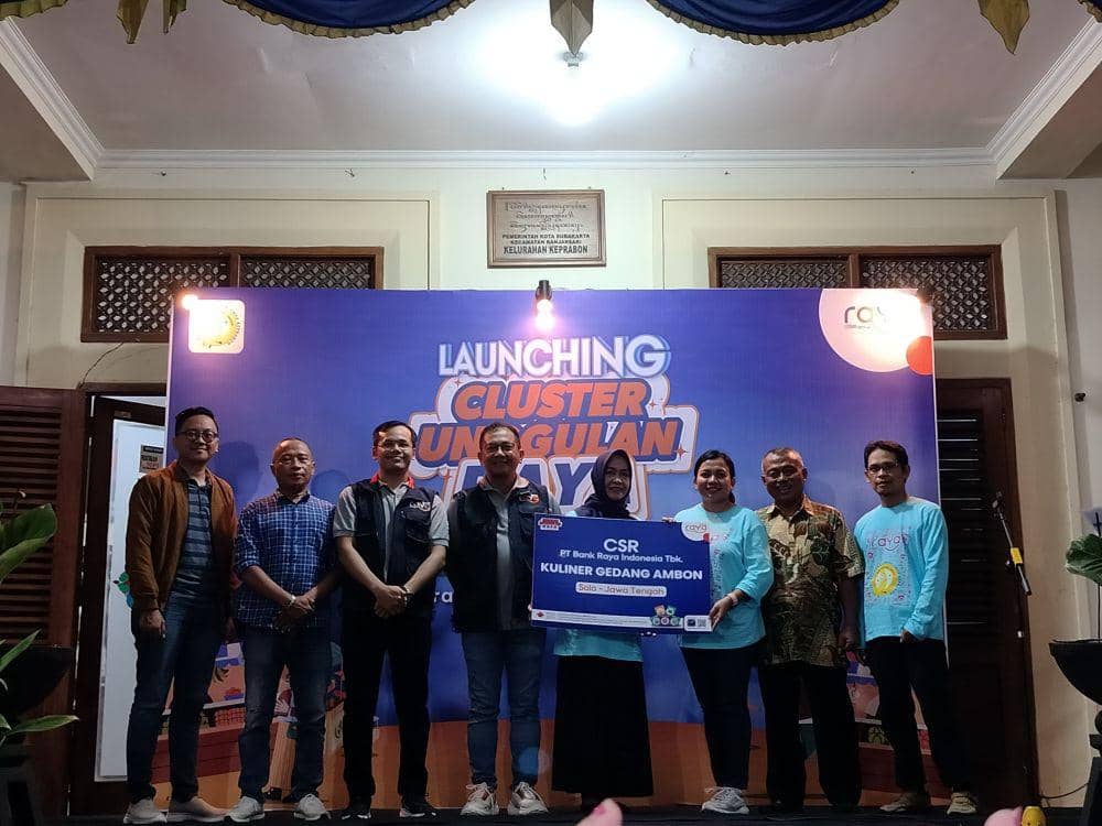 Launching cluster unggulan dari Bank Raya di Keprabon, Solo. (Dok/Istimewa)
