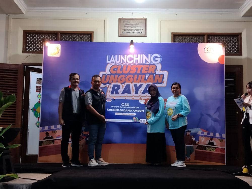 Dorong Keuangan Influsif, Bank Raya Gandeng Pedagang Gedang Ambon Solo