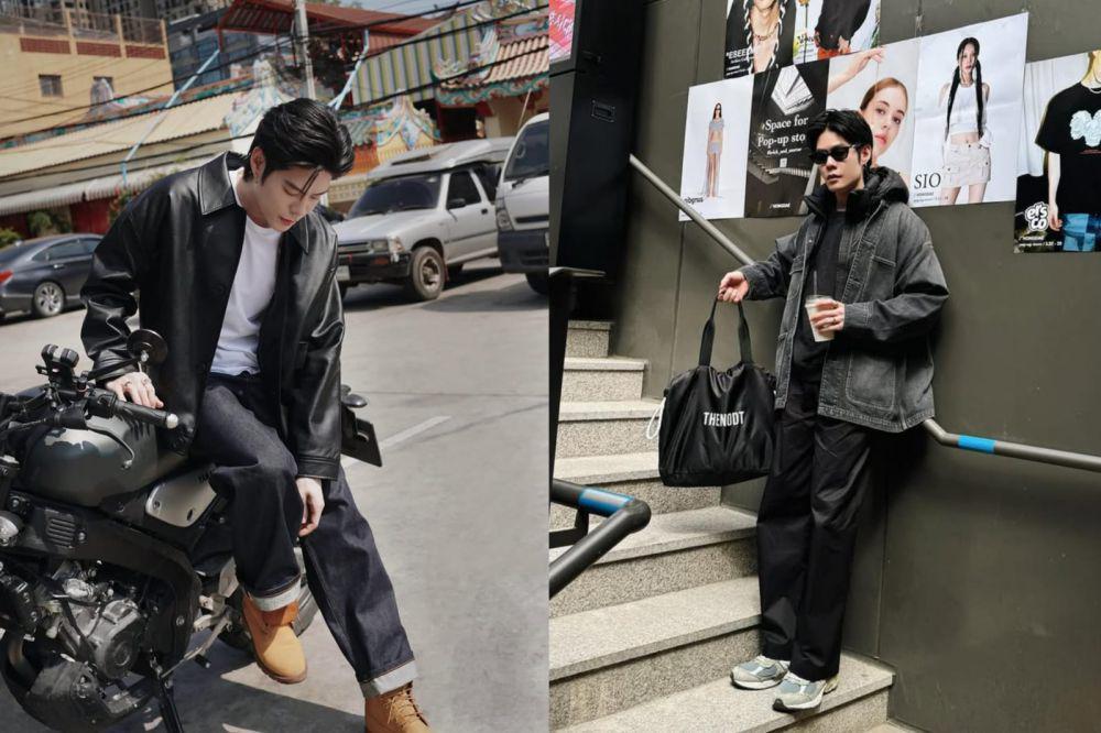 7 Inspirasi Outfit Starboy ala Aktor Nodt Nutthasid, Rockstar Aura!