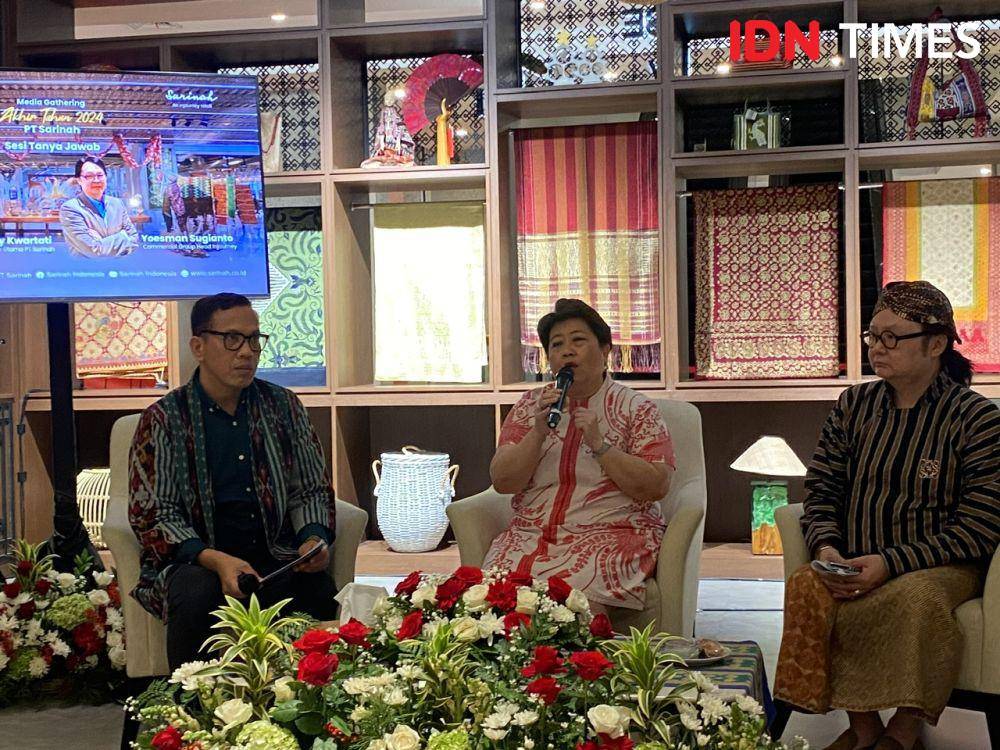 Diskusi perayaan Natal 2024 dan Tahun Baru 2025 di Sarinah, Jakarta, Senin (23/12/2024). (IDN Times/Vadhia Lidyana)