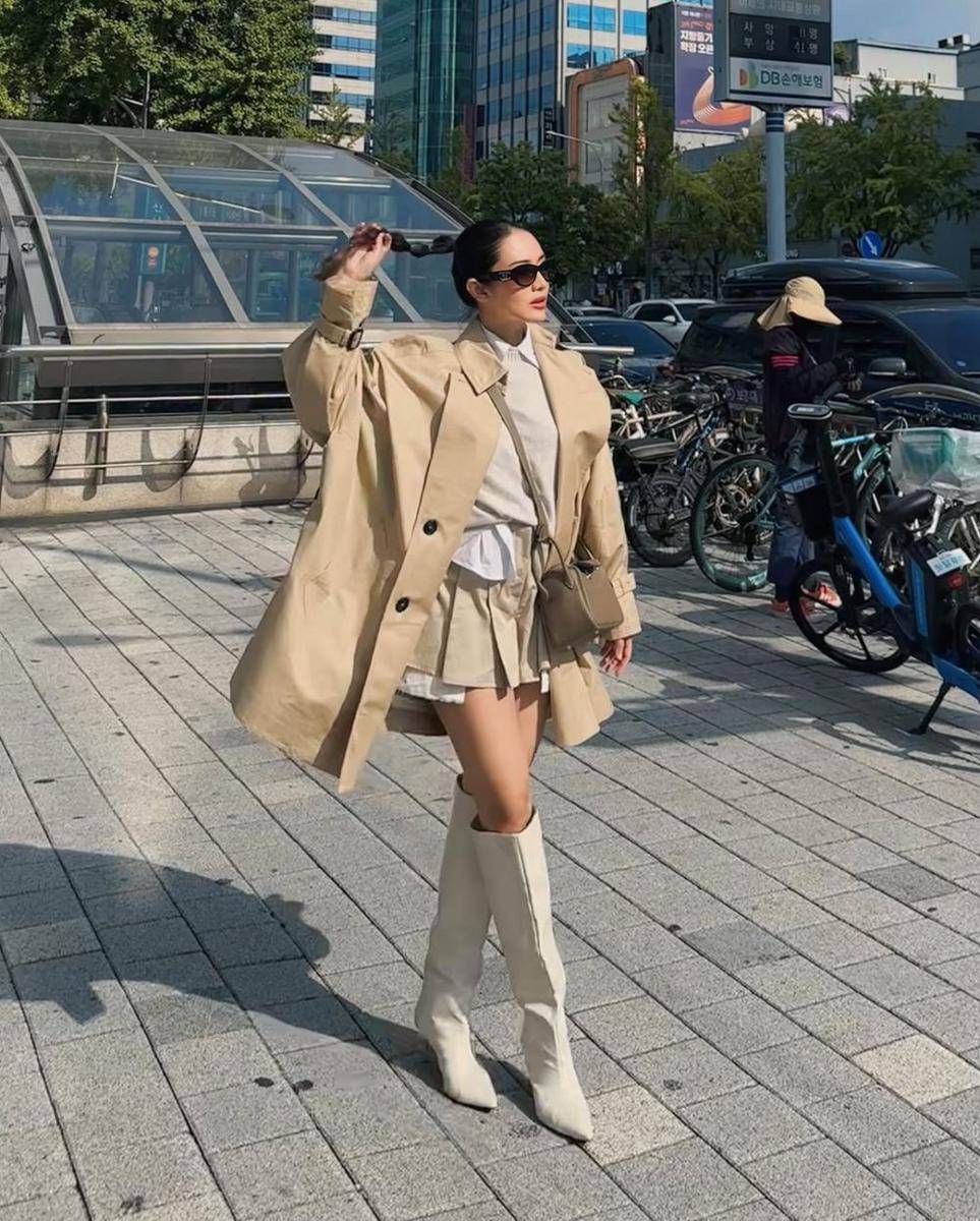 gaya OOTD liburan ke luar negeri ala Merdianti Octavia (instagram.com/merdioctav)
