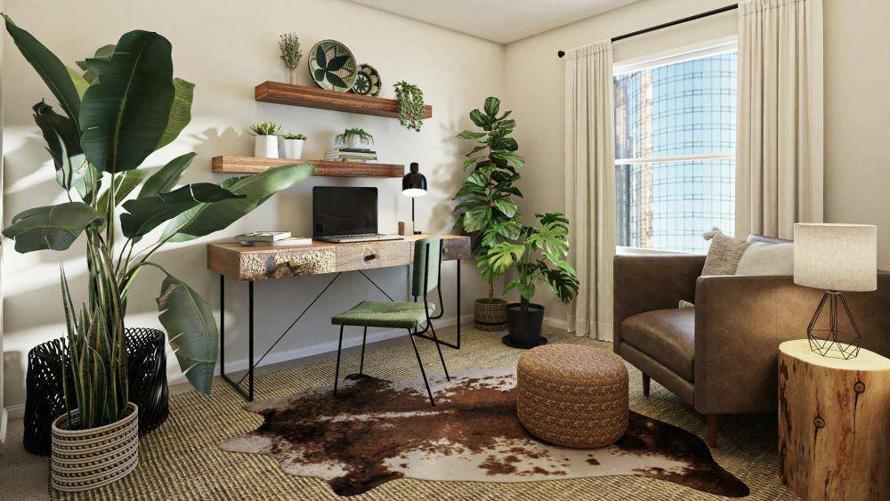 Inspirasi cat ruangan warna mocha mousse (Unsplash,com/Spacejoy)