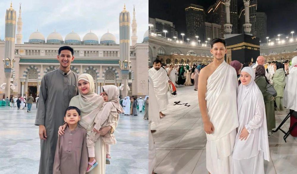 7 Potret Tasya Kamila Umrah pada Akhir Tahun, Bareng Suami dan Anak