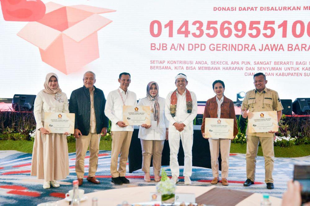 Kader Gerindra Sumbang Rp2 M untuk Korban Bencana di Sukabumi dan Cianjur