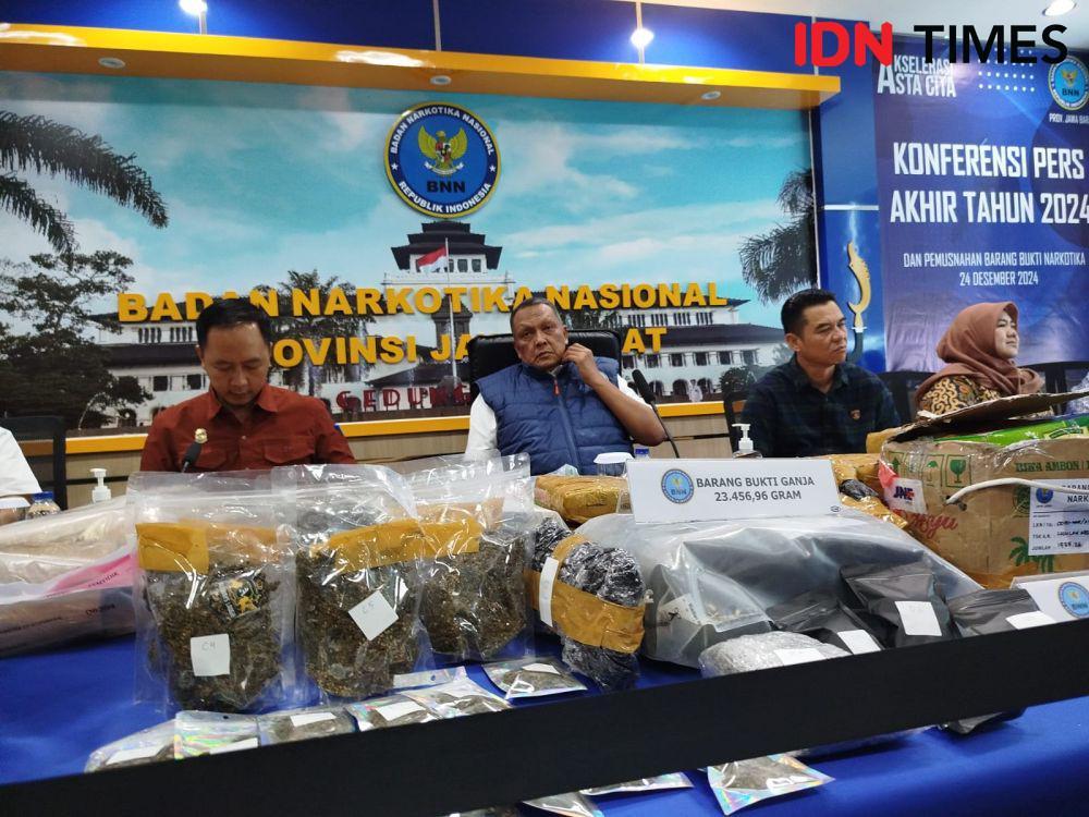 Sederet Sindikat Jaringan Narkoba Diungkap BNN Jabar Selama 2024