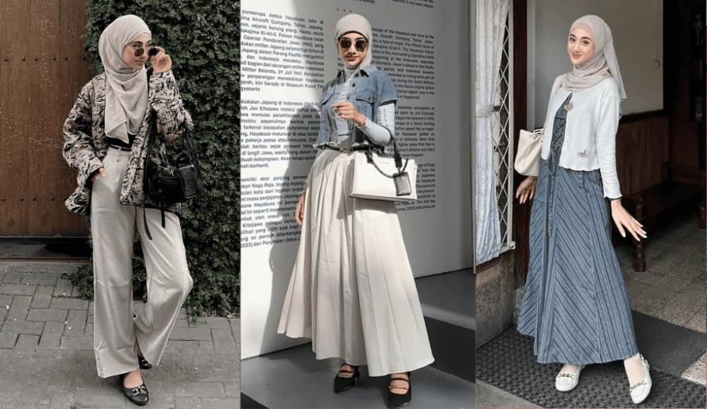 8 Referensi Outfit Casual Chic ala Nimaz Azlia, Elegan dengan Layer!
