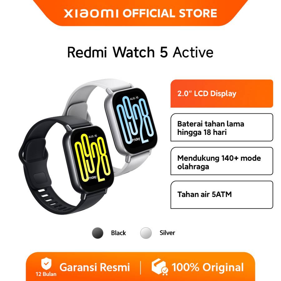 Xiaomi Redmi Watch 5 Active (tokopedia.com/Xiaomi Official Store)