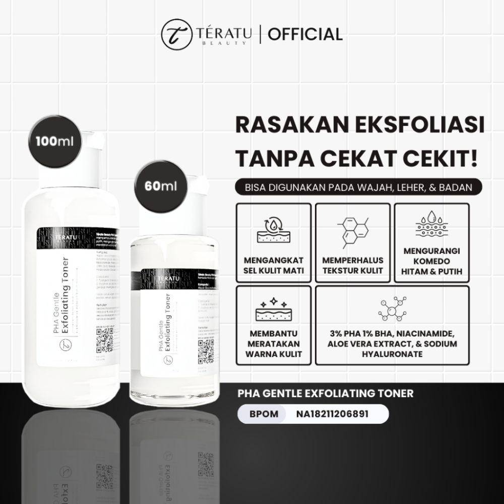 Teratu Beauty PHA Gentle Exfoliating Toner (shopee.co.id/Teratu Beauty Official Shop)