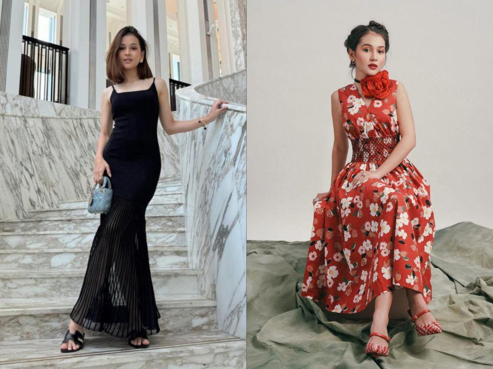 9 OOTD Kondangan ala Sandrinna Michelle, Pemain Asmara Gen Z