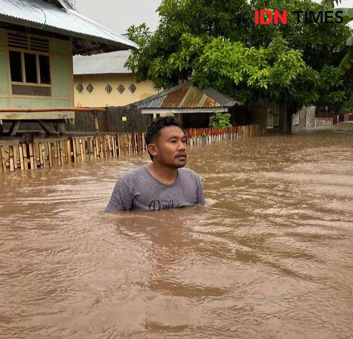 Foto kondisi banjir di Kecamatan Lambu (Dok/Istimewa)