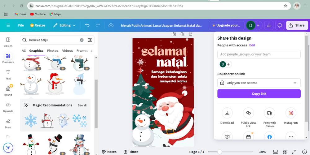 ilustrasi mengunduh desain di Canva (dok. pribadi/Diyah Esti Cahyo Pertiwi)