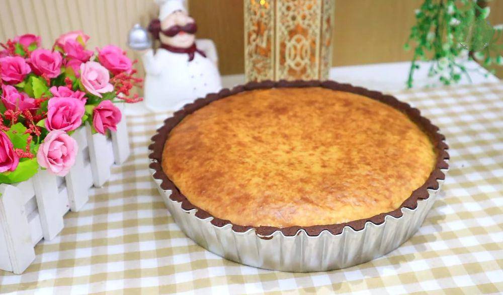 ilustrasi choco pie cheesecake (YouTube.com/Uli's Kitchen)