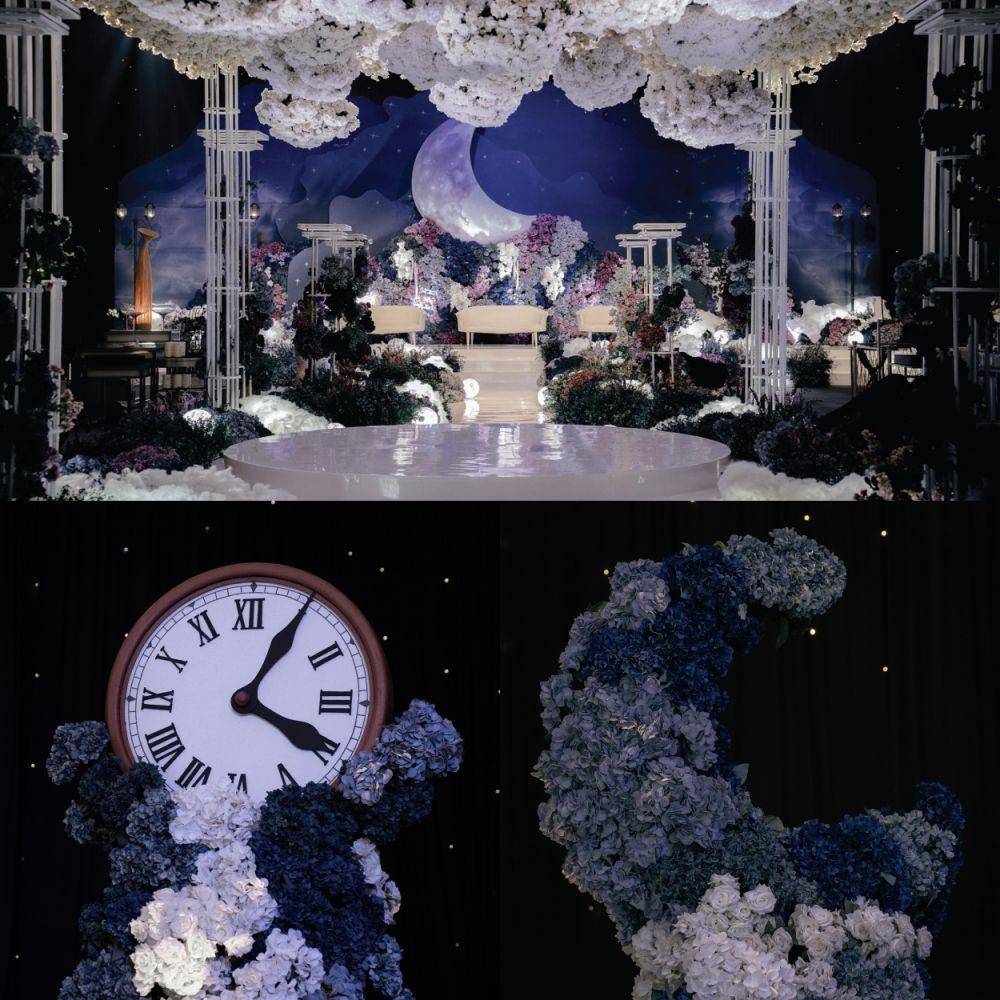 dekorasi resepsi nikahan modern (instagram.com/valentineweddingdecoration)