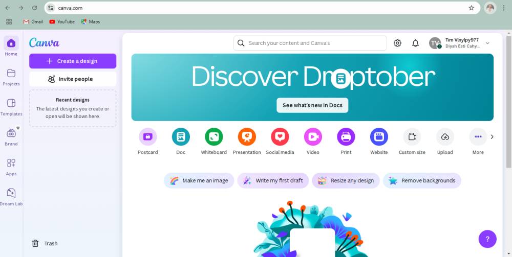 tampilan situs Canva (canva.com)