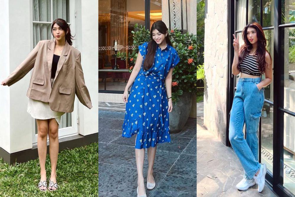 9 Referensi Outfit Kasual ala Dewi Paramita, Ada Rok hingga Dress!