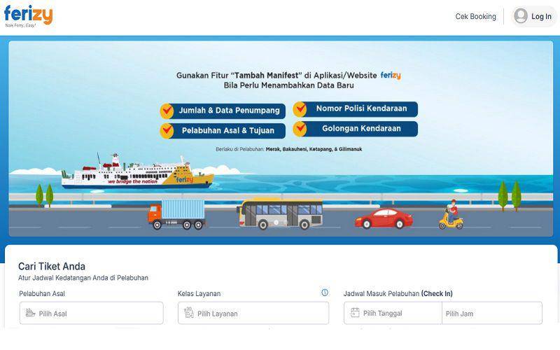 cara beli tiket ferry online di Ferizy (dok. pribadi/Jubaedah Haryani)