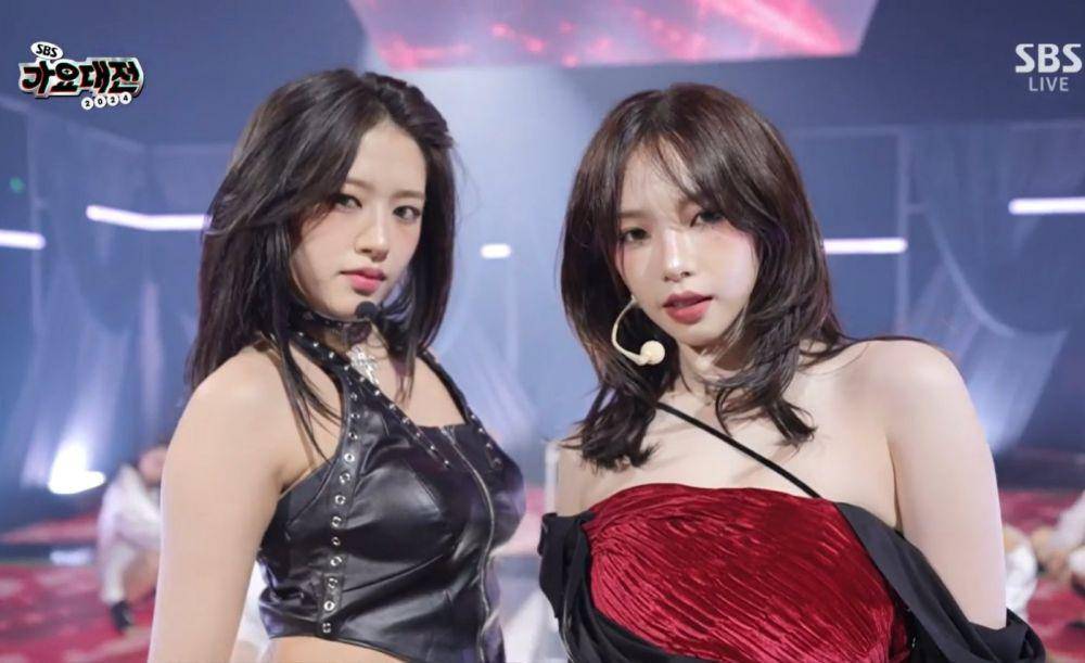 Yujin IVE dan Karina aespa di SBS Gayo Daejeon 2024 (dok. SBS Gayo Daejeon)