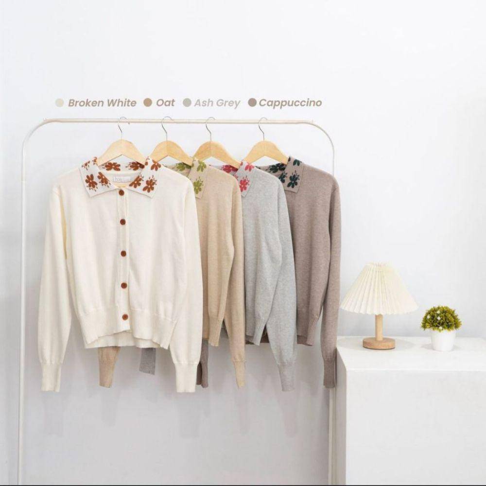 Hosofshopaholic - Daisy Top Cardi (shopee.co.id/Hosofshopaholic)